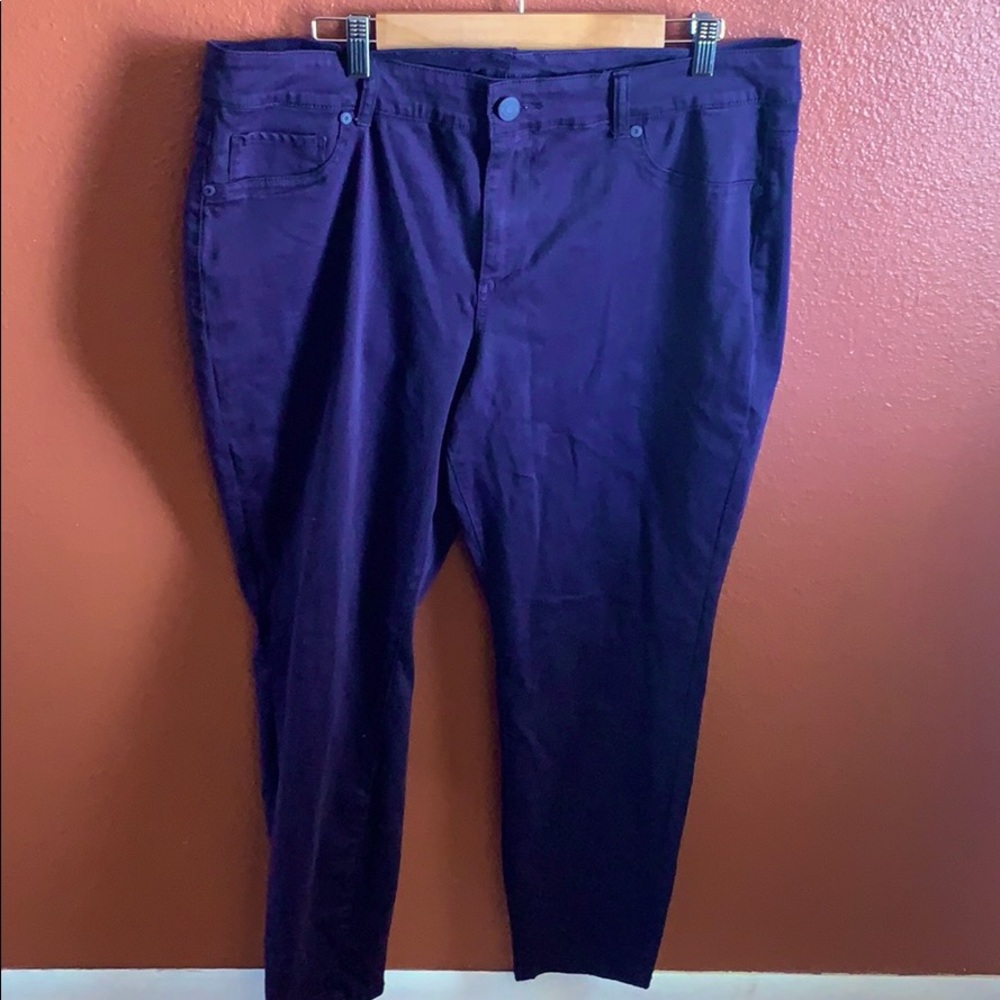 Eggplant colored jeans